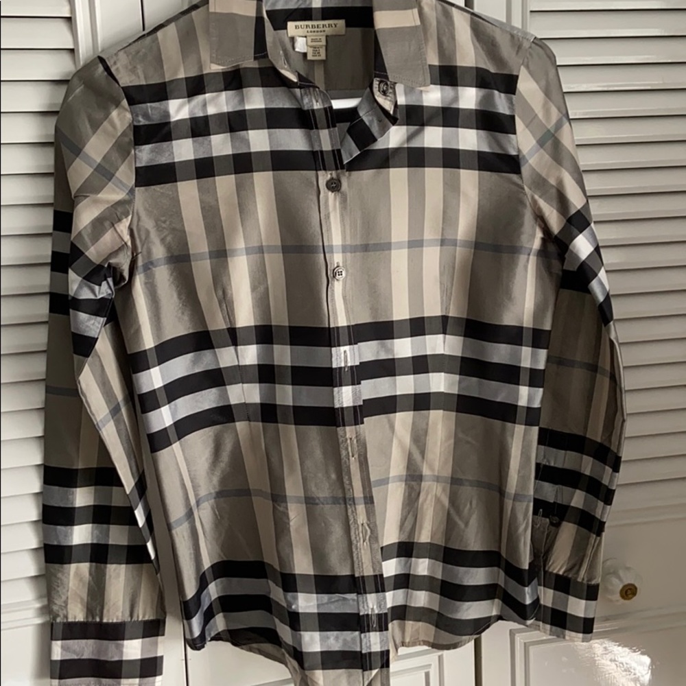Burberry Plaid Blouse
